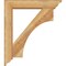 Ekena Millwork Westlake Traditional Rough Sawn Bracket w/ Offset Brace, Western Red Cedar, 6"W x 28"D x 32"H BKT0604X28X32WTL01RWR - alternate 2